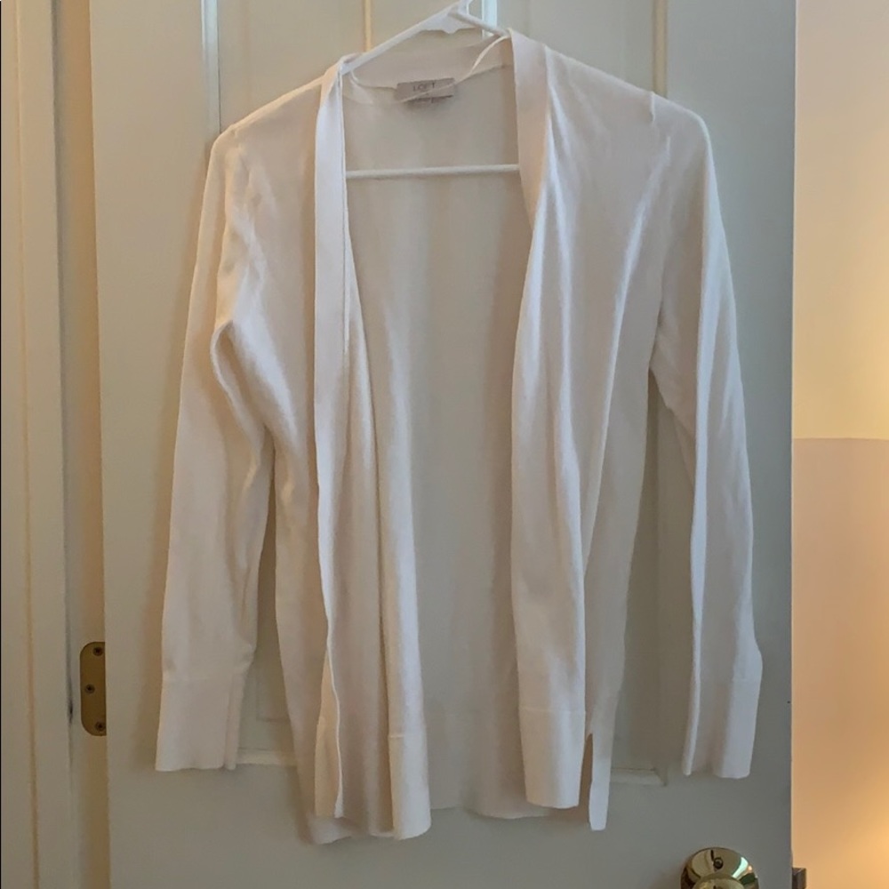 Loft XSP Cream Cardigan